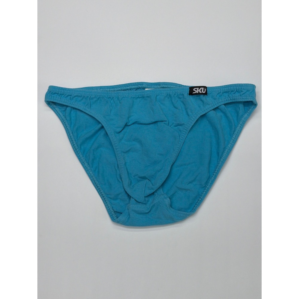 SKU Men's Blue Cotton Brief Underwear Size Small